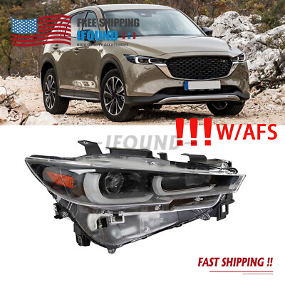 1pcs For 2022 2023 2024 Mazda CX5 CX-5 Passenger Side Full LED Headlight W/AFS