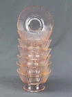 7 MacBeth-Evans AMERICAN SWEETHEART Pink Depression Glass 2" Low Sherbet Bowls