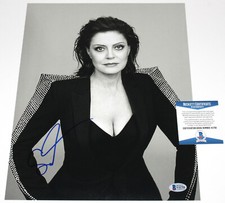 SUSAN SARANDON SIGNED BULL DURHAM 11x14 PHOTO 2 THELMA & LOUISE BECKETT COA BAS