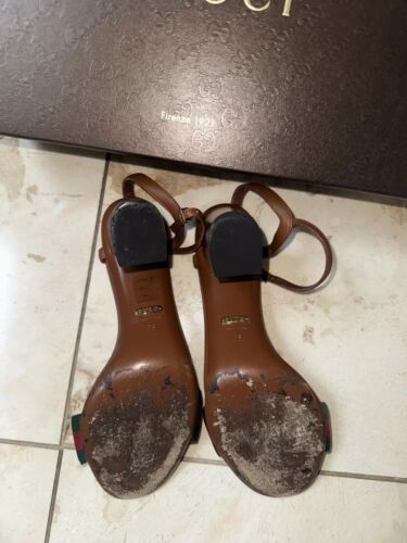 Authentic Gucci Heeled Sandal Size 38 - Picture 4 of 5