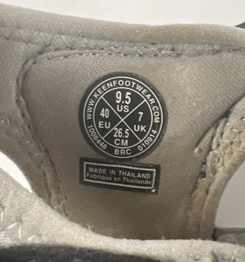 Keen Sandali Donna 9.5 Nero Grigio Sussurro Trail Sport Acquatici Cinturino Scarpe 1008448