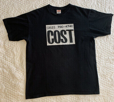 2010 Supreme NYC x COST Phone Number T-Shirt (Black) LARGE 2010 Supreme NYC x COST Phone Number T-Shirt (Black) LARGE