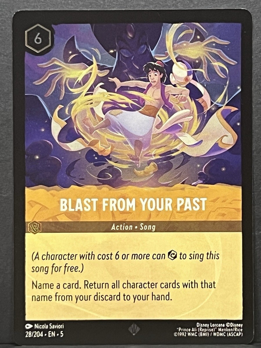 best cards in lorcana shimmering skies Disney Lorcana Shimmering Skies Blast From Your Past SR COLD FOIL 28/204