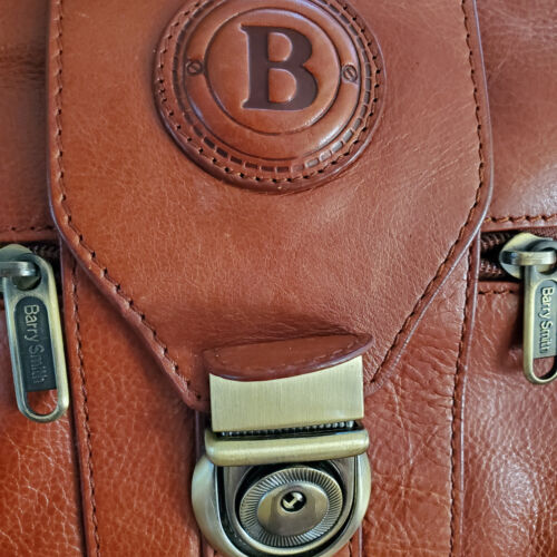 Vintage Barry Smith UK Leder Gepäck Tasche Gladstone Widemouth Steampunk Klassiker Rarität - Bild 11 von 22