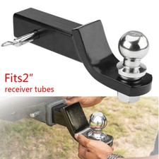 50mm Trailer Tow Bar Hitch Ball Mount 2In Ball With Ball & Hitch Pin 2" Receiver