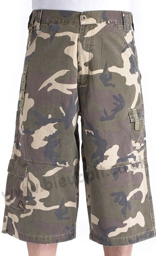 Pantalones cortos Bleubolt para hombre ejército combate militar camuflaje fatiga - Imagen 8 de 13