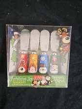 Christmas Joy Set of 4 Porcelain Handle Holiday Cheese Spreaders  By Jo!e 2005