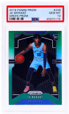 2019 Panini Prizm Ja Morant Green Prizm #249 PSA 10 Rookie RC | eBay