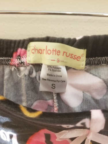 Charlotte Russe Love Hearts Fleece Super Soft Sleep Pants New With Tags - Picture 10 of 14