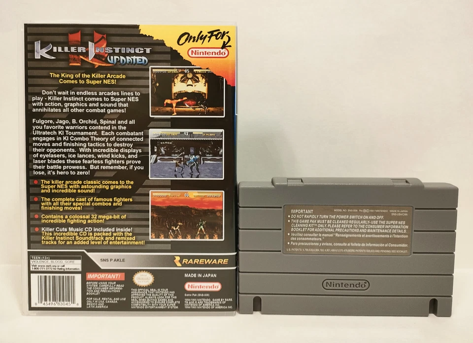 Killer Instinct Updated for Super Nintendo (SNES) - Image 2 of 2