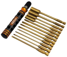 NHX Premium 12in1 Magnetic & Lock Hex/Nut Driver Set Hex1.5/2.0/2.5/3.0mm