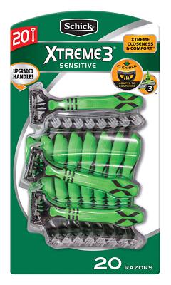 Schick Xtreme 3 Sensitive Skin Razors - Flexible Blades with Aloe Fights Razor B