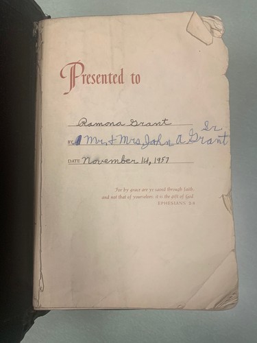Holy Bible, Teachers’ Edition, Indexed, 1955 Spencer Press, Morocco Leather - Imagen 7 de 14