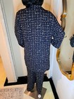 Blue Women's Vintage Josephine Chaus Collection Ruffle 2 Piece Outfit Size 10 — photo 8