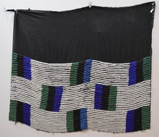 African Zulu Old Beaded Shawl