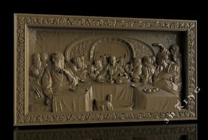 CNC 3d Relief Model STL for Router 3 axis Engraver  ArtCam # The Last Supper 