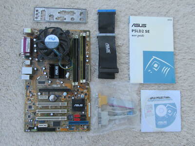 ASUS P5LD2 SE LGA 775 Mainboard mit Intel Pentium D 945 CPU 3,40GHz 3GB RAM