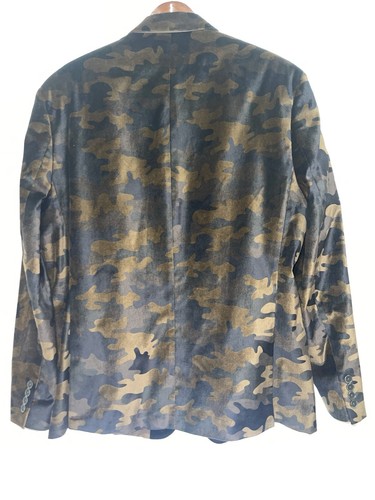 Men's VanHeusen Studio Camo Tuxedo Jacket 48R - Picture 4 of 22