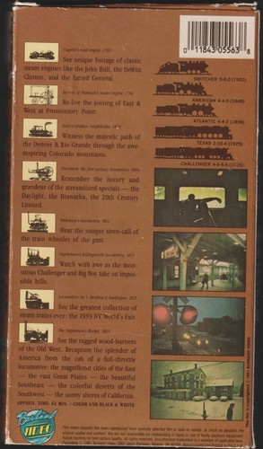 STEAM TRAINS The Golden Age VHS Used - Picture 2 of 2