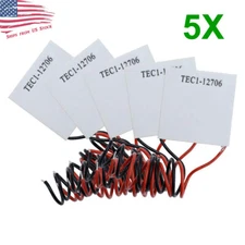 5 PCS TEC1-12706 12V 60W Thermoelectric Cooler TEC Peltier Plate Module 5X US