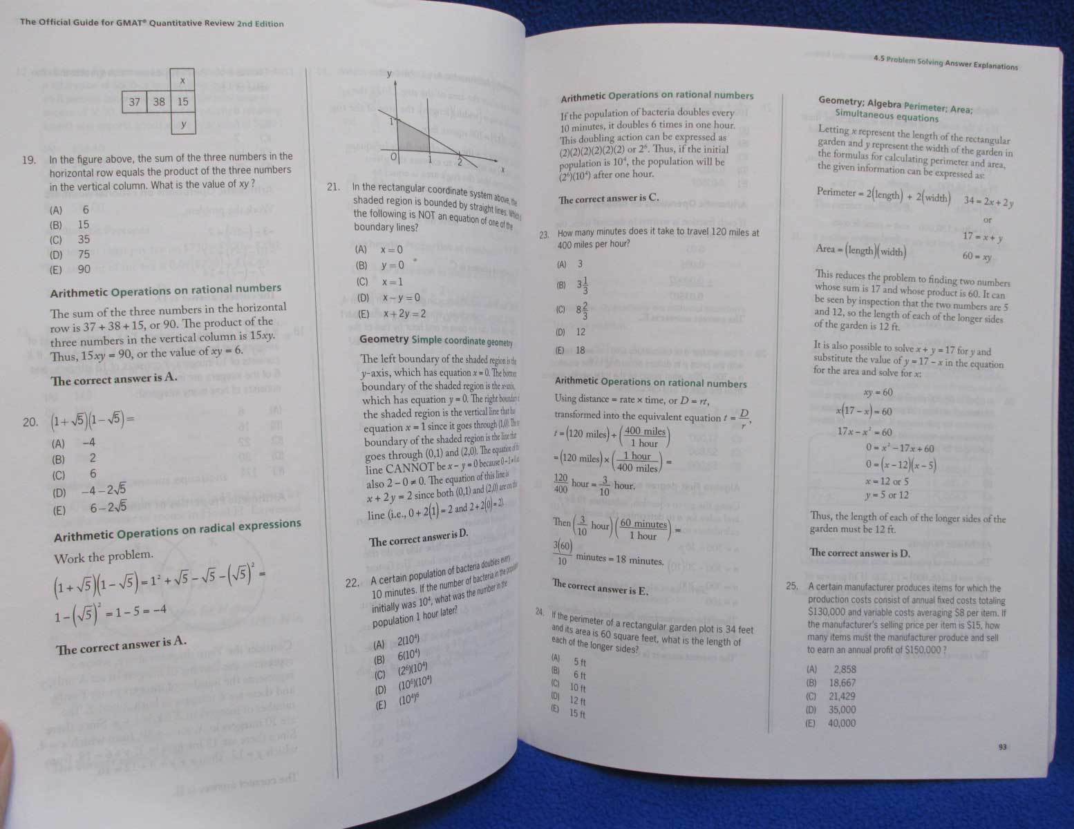 GMAT Quantitative & Verbal Review Books 2nd Edition The Official