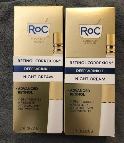 RoC Retinol Correxion Deep Wrinkle Night Cream 1.0 fl oz (30 ml) 2pack,2pack,H - Picture 2 of 7