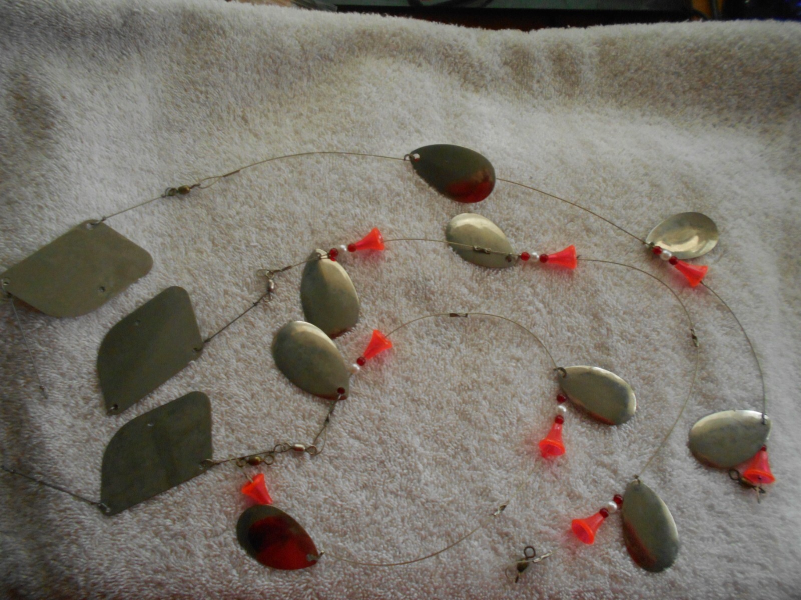 3 cowbells fish atractors 24" long crome eBay