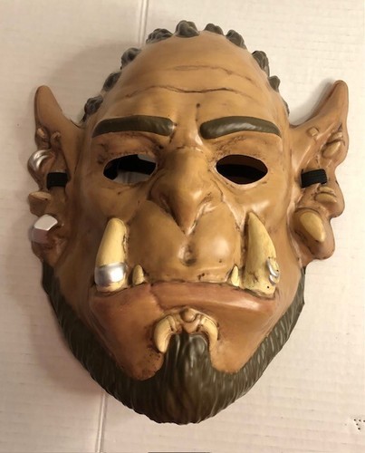 Preowned Warcraft Warrior Durotan Mask Only! Slight tear above left ear and top