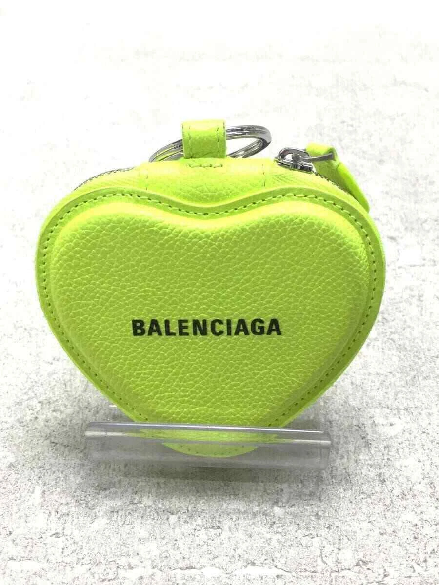 BALENCIAGA Cash Heart Mirror Case mirror yellow leather 655744 | eBay