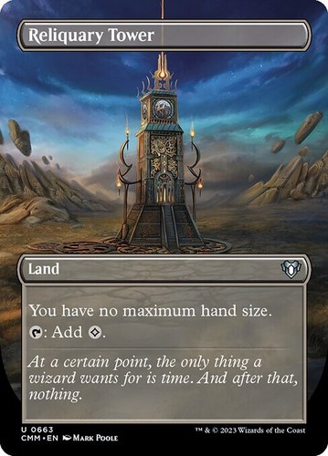 MTG Reliquary Tower ~ Borderless ~ Commander Masters NM-M #663