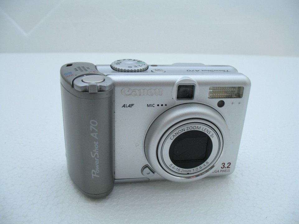 CANON POWERSHOT A70 COMPACT DIGITAL CAMERA WITH BOX/MANUALS FAULTY 3