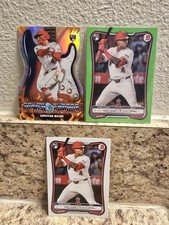 2026 Bowman Chrome Christian Moore Green Paper /399, Power Chords, Paper Base
