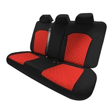 Custom Fit Car Seat Covers Specifically Made for 2019-2024 Kia Red Rear Set