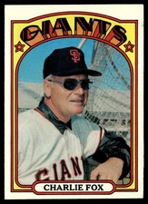 1972 Topps Charlie Fox VG+ San Francisco Giants #129