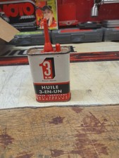 ancien burette huile pleine 3 en un