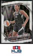 2025 Panini Prizm WNBA Kiah Stokes White Seismic Prizms #58 Las Vegas Aces