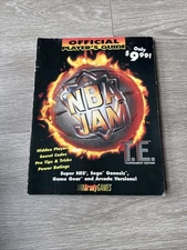 NBA JAM T.E. TE Brady Games Official Player's Strategy Guide Book - Sega Genesis