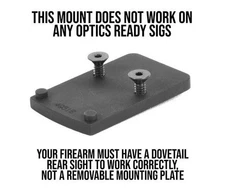 EGW Trijicon RMR / SRO, Holosun 407c /507c Sight Mount For Sig Sauer Black 49518
