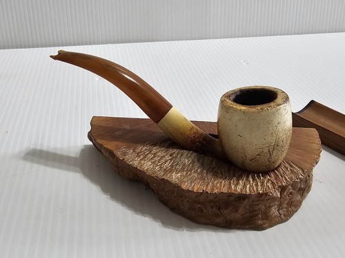 Lote 2 Pipas Con Soportes 1 Pipa de Tabaco Hecha en Dinamarca Como Está Piezas O Reparación - Imagen 5 de 21