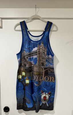 Matman Wrestling Singlet Adult XL Sublimated London England UK Commemorative Bib