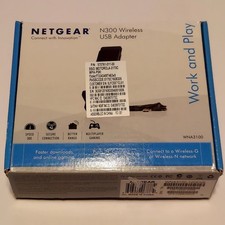 NetGear WNA3100 N-300 USB WiFi Adapter Wi-Fi Wireless w/ Cradle / Extender N300