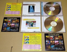 Virtua Fighter CG Portrait Vol.7 8 9 10 Sega Saturn SS Obi CIB 4-Disc Set Rare