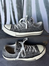 Converse All Star Women's Sneakers Size 7 Black/White Pattern