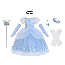 Princess Fancy Dress Up Halloween Costume Pumpkin Car Birthday Party Outfit w...