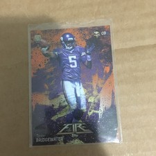 Teddy Bridgewater 2014 Topps FIRE ORANGE FLAME Rookie Card #128 Vikings Bucs. rookie card picture