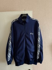 Vintage Asics Spell Out Tape Track Jacket