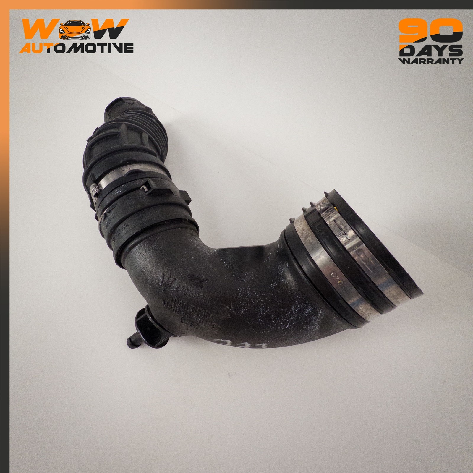 13-19 MASERATI GHIBLI FRONT RIGHT LOWER AIR INTAKE DUCT PIPE HOSE ASSEMBLY OEM