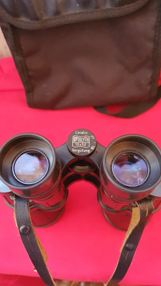 Vintage Optolyth Alpin Ceralin 10x50 Binoculars W. Germany - Image 4 of 4