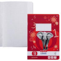 Herlitz Schulheft X.Book Lineatur 10 Kariert Din A5 AußEnrand, 32 Blatt, 1...