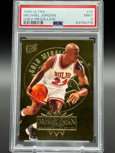 MICHAEL JORDAN 1995 Fleer ULTRA GOLD MEDALLION #25 MINT PSA 9